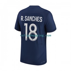 Fotbollströja Paris Saint-Germain R.Sanches 18 Män Hemmaställ 2022-2023 Kort ärm