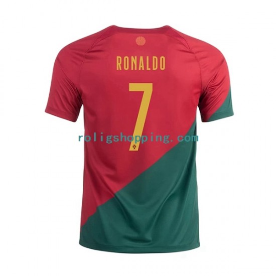 Fotbollströja Portugal Ronaldo 7 Män Hemmaställ World Cup 2022 Kort ärm
