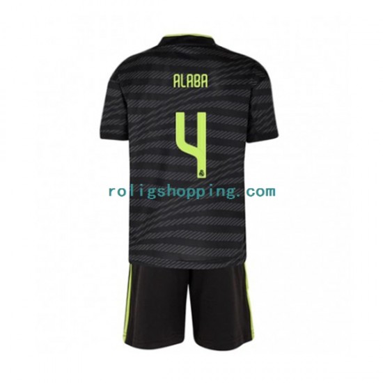 Fotbollströja Real Madrid David Alaba 4 Barn Tredjeställ 2022-2023 Kort ärm