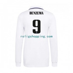 Fotbollströja Real Madrid Karim Benzema 9 Män Hemmaställ 2022-2023 Lång ärm
