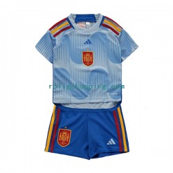 Fotbollströja Spanien Barn Bortaställ World Cup 2022 Kort ärm