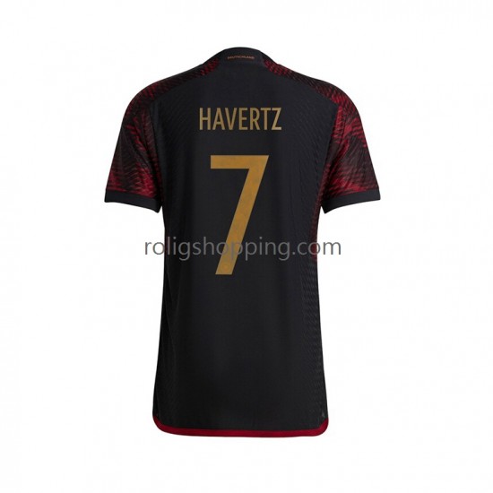 Fotbollströja Tyskland Havertz 7 Män Bortaställ World Cup 2022 Kort ärm