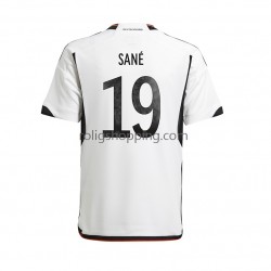 Fotbollströja Tyskland Sane 19 Män Hemmaställ World Cup 2022 Kort ärm