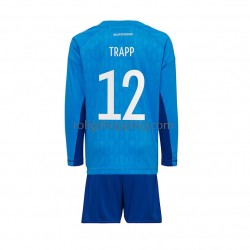 Fotbollströja Tyskland TRAPP 12 Målvakt Barn Hemmaställ World Cup 2022 Lång ärm