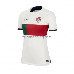Fotbollströja Portugal Kvinnor Bortaställ World Cup 2022 Kort ärm