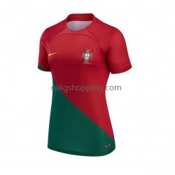 Fotbollströja Portugal Kvinnor Hemmaställ World Cup 2022 Kort ärm