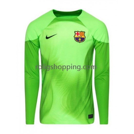 Fotbollströja FC Barcelona Målvakt Män Hemmaställ 2022-2023 Lång ärm