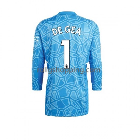 Fotbollströja Manchester United DE GEA 1 Målvakt Män Hemmaställ 2022-2023 Lång ärm