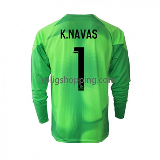 Fotbollströja Paris Saint-Germain Keylor Navas 1 Målvakt Män Hemmaställ 2022-2023 Lång ärm