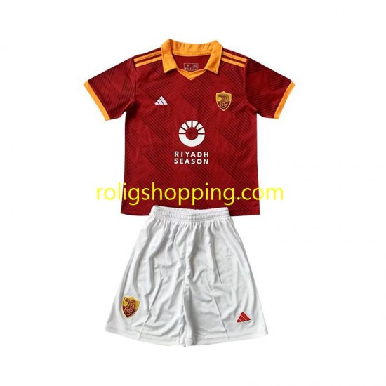 Fotbollströja AS Roma Barn Fjärdeställ 2023-2024 Kort ärm