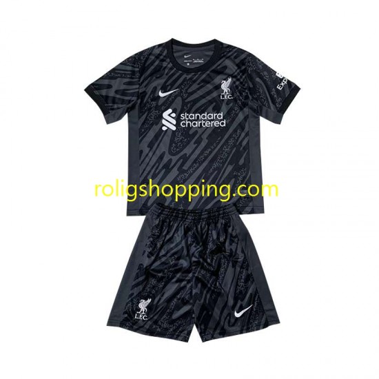 Fotbollströja Liverpool Målvakt Barn Hemmaställ 2024-2025 Kort ärm