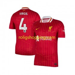 Fotbollströja Liverpool Virgil van Dijk 4 Män Hemmaställ 2024-2025 Kort ärm