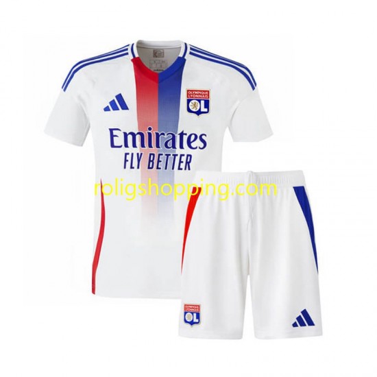 Fotbollströja Olympique Lyonnais Barn Hemmaställ 2024-2025 Kort ärm