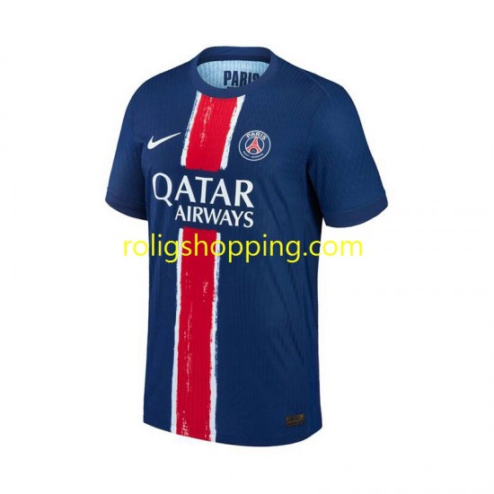 Fotbollströja Paris Saint-Germain Män Hemmaställ 2024-2025 Kort ärm