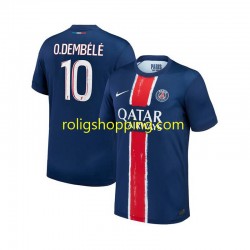 Fotbollströja Paris Saint-Germain Ousmane Dembele 10 Män Hemmaställ 2024-2025 Kort ärm