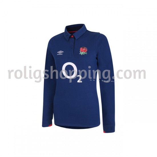 Rugbytröjor England Classic Kvinnor Andraställ 2020-2021 Lång ärm