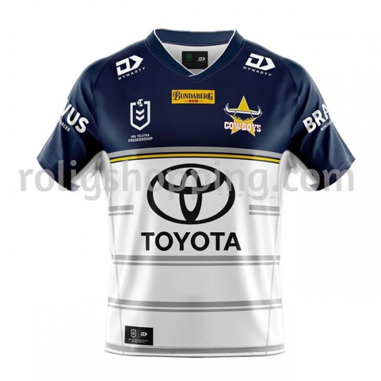 Rugbytröjor North Queensland Cowboys Andraställ 2021 Kort ärm