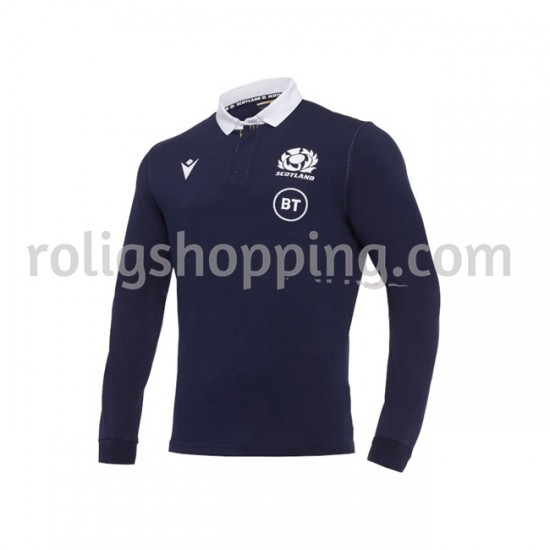Rugbytröjor Skottlands Förstaställ 2020-2021 Lång ärm