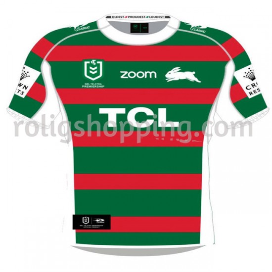 Rugbytröjor South Sydney Rabbitohs Andraställ 2021 Kort ärm