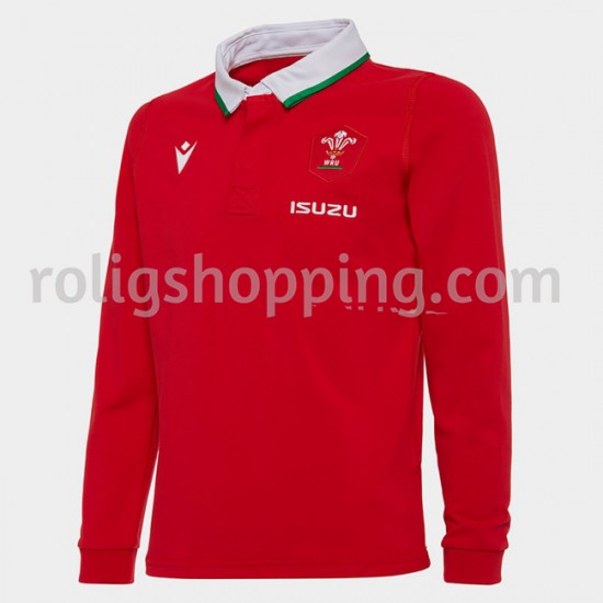 Rugbytröjor Wales Classic Förstaställ 2020-2021 Lång ärm